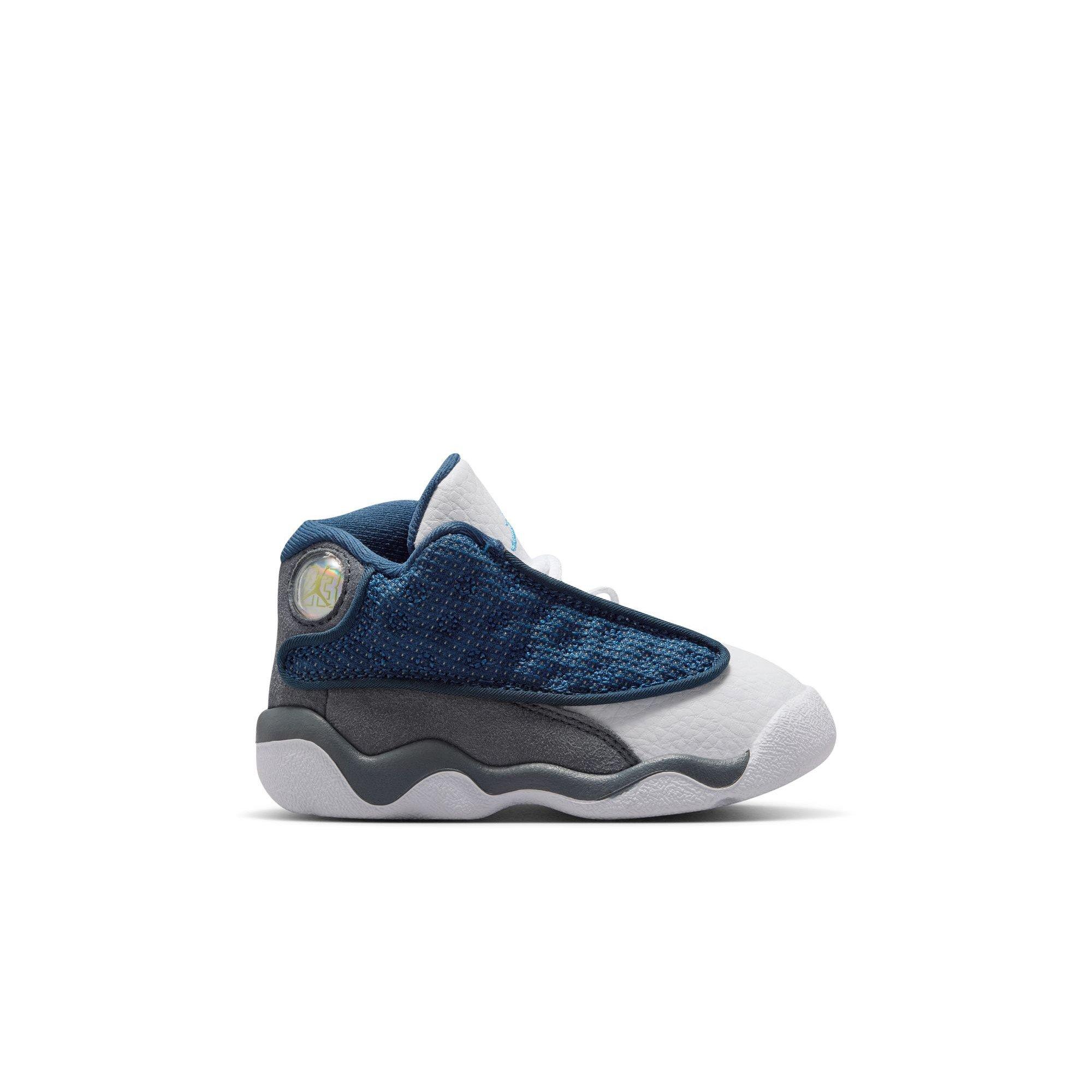 Jordan 13 Retro "Navy and Flint Grey" Toddler Kids' Shoe - NAVY/UNIVERSITY BLUE/FLINT GREY/WHITE